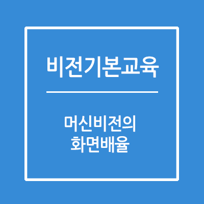 머신비전의 화면배율